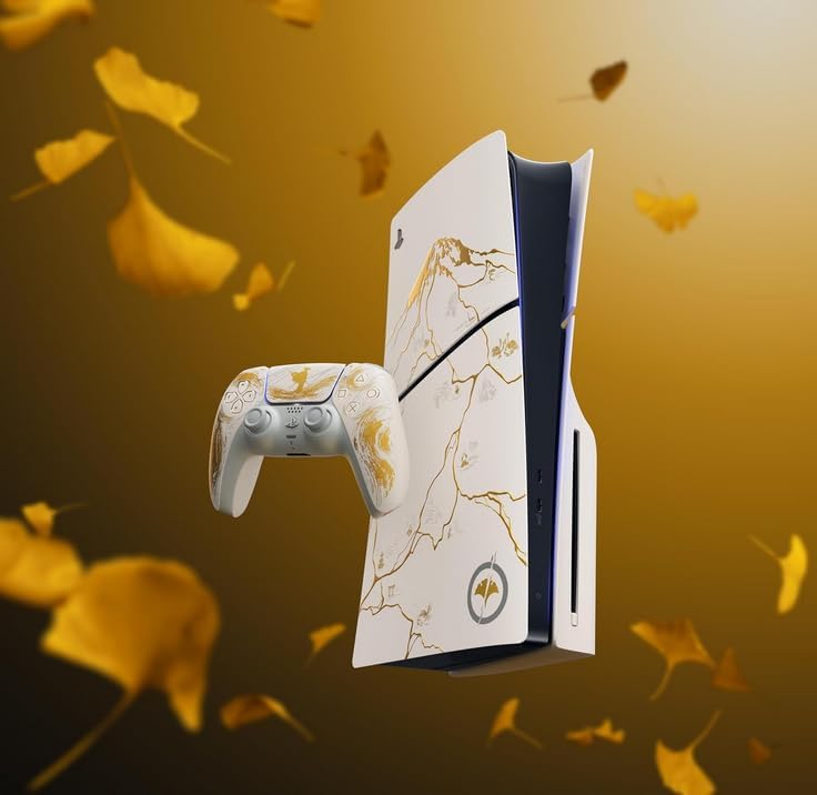 PlayStation 5 Console – Ghost of Yotei Gold Limited Edition Bundle
