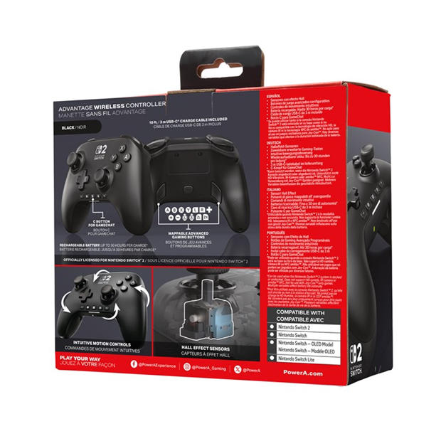 Advantage Wireless Controller for Nintendo Switch 2 - Black